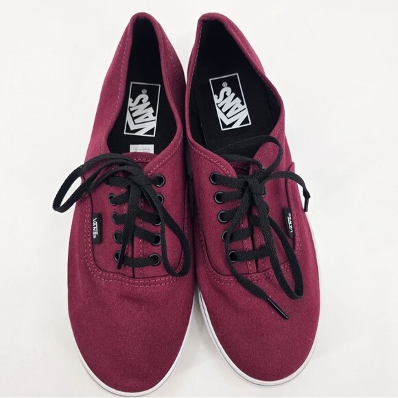 Vans Classics Low Pro Burgundy Unisex Canvas Sneakers Size M 8 W 9.5 NWOB - Picture 4 of 7
